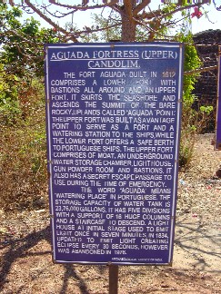 Fort Aguada Signpost