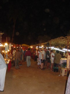  View down the market