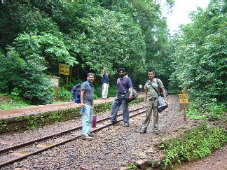  Start of our 5km trek up the hill