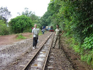  Sham and Bryan about to get hit by a train